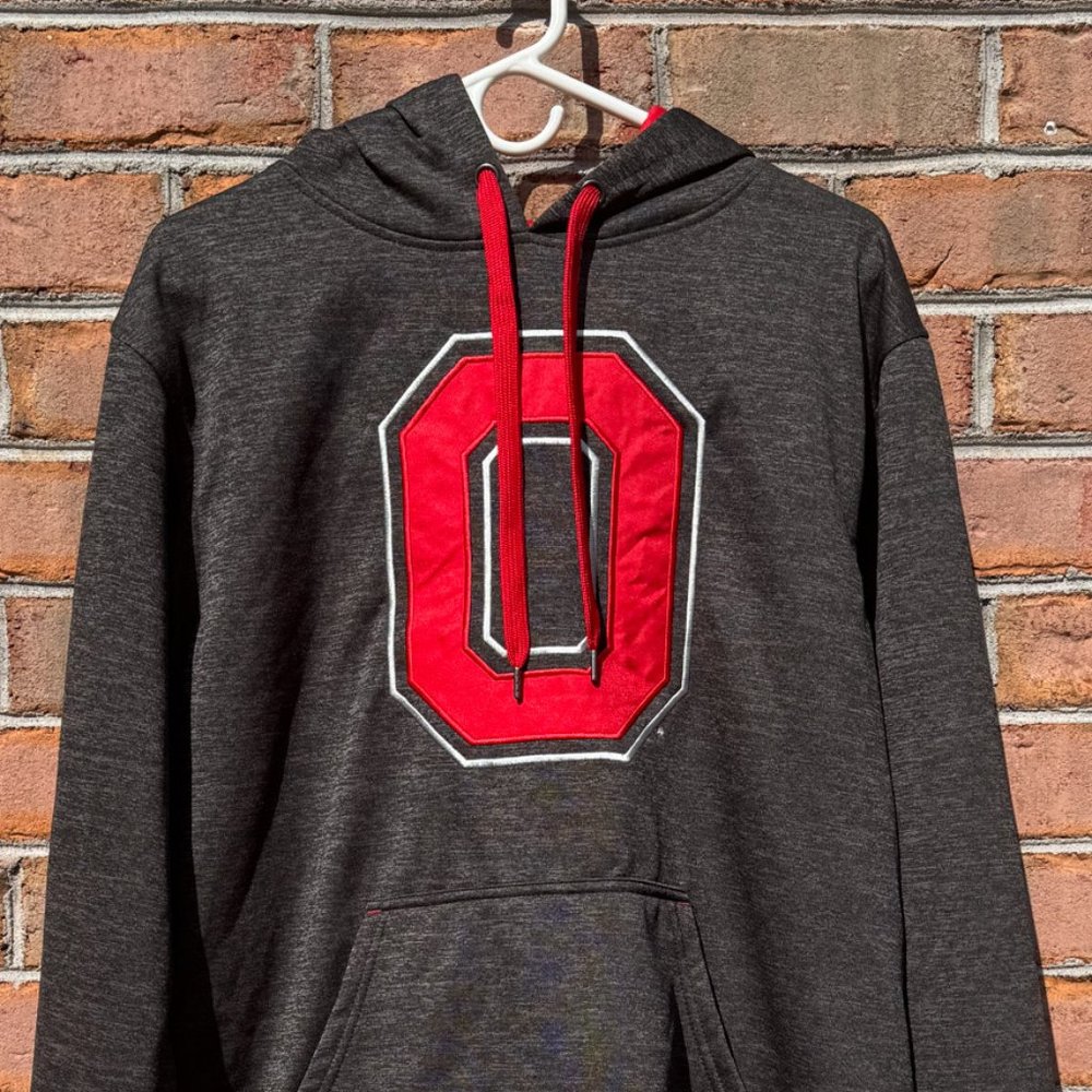 Official Ohio State Buckeyes Football Pullover Hoodie LRG - Embroidered